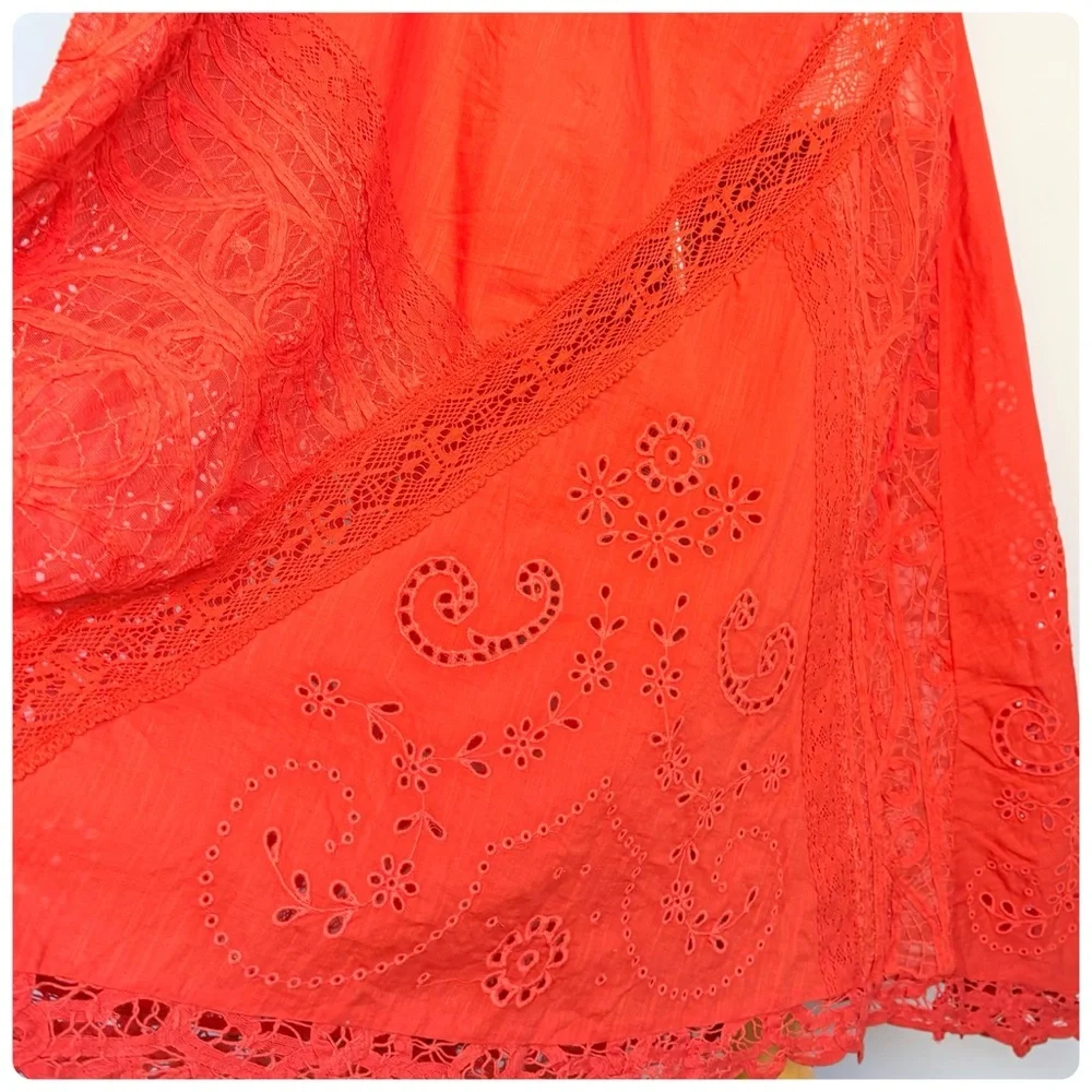 NWT Anthropologie Halter Cutwork Lace Dress, XS - Picture 15 of 17